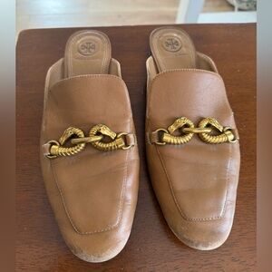 Tory Burch Tan Jessa Backless Loafer